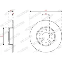 FERODO DDF2777C Remschijf