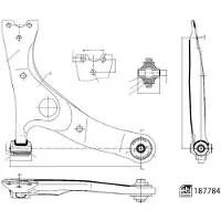 FEBI BILSTEIN 187784 Draagarm
