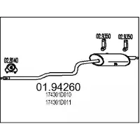 MTS 01.94260 Einddemper