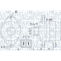 MAGNETI MARELLI Dynamo / Alternator 063732128010