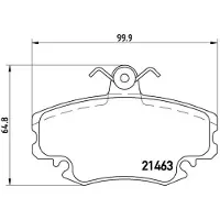Brembo Remblokkenset, schijfrem P 68 038