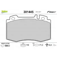 Valeo 301445 Remblokken