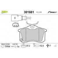 Valeo 301681 Remblokken