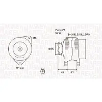 MAGNETI MARELLI 063732126010 Dynamo / Alternator