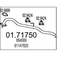 MTS Uitlaatpijp 01.71750