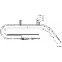 METZGER 10.7483 Handremkabel