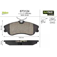 Valeo 873124 Remblokken