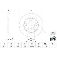 Bosch 0 986 479 G30 Remschijf