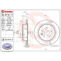 Brembo 09.D719.11 Remschijf