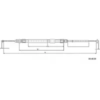 METZGER 10.4233 Handremkabel