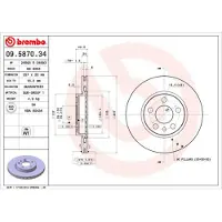 Brembo Remschijf 09.5870.34