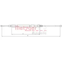 METZGER 10.4232 Handremkabel