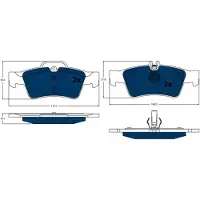 TRW Remblokset, schijfrem ELECTRIC BLUE GDB1546BTE