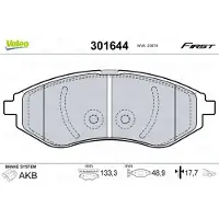 Valeo 301644 Remblokken
