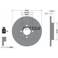 Textar 92026400 Remschijf