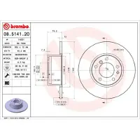 Brembo 08.5141.20 Remschijf