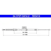 Ate 24.3727-3414.2 Handremkabel