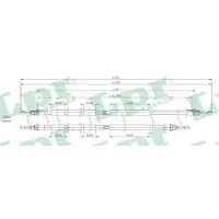 LPR C0249B Handremkabel