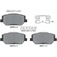 Textar 2636901 Remblokken