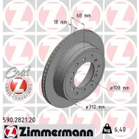 ZIMMERMANN 590.2821.20 Remschijf