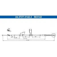 Ate 24.3727-3142.2 Handremkabel