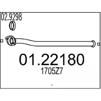 MTS 01.22180 Voorpijp