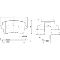 Brembo P85100NX Remblokken
