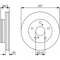 Bosch 0 986 479 R53 Remschijf