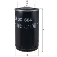MAHLE ORIGINAL OC 604 Oliefilter