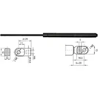 METZGER 2110377 Gasveer motorkap