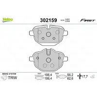 Valeo 302159 Remblokken