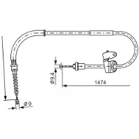 Bosch 1 987 482 229 Handremkabel