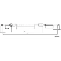 METZGER 10.4524 Handremkabel