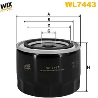 WIX FILTERS Oliefilter WL7443