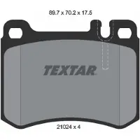 Textar Remblokkenset, schijfrem 2102404