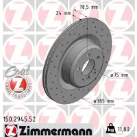 ZIMMERMANN 150.2945.52 Remschijf