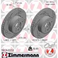 ZIMMERMANN 150.3403.53 Remschijf