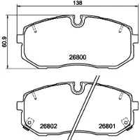Textar Remblokset, schijfrem 2680001
