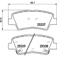 Brembo Remblokkenset, schijfrem P 30 106