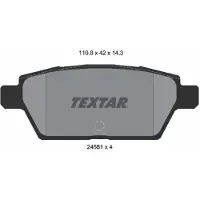 Textar Remblokset 2458102, achter