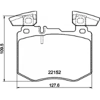 Hella 8DB 355 039-981 Remblokken