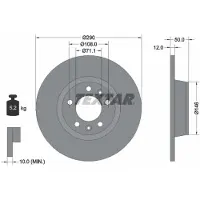 Textar 92195803 Remschijf