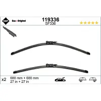 Valeo SWF DAS ORIGINAL Ruitenwisserbladen, voorzijde, voor FORD Mondeo V Kombi (CF), frameloos