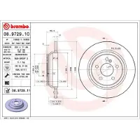 Brembo 08.9729.11 Remschijf