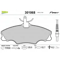 Valeo 301068 Remblokken