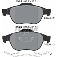 Textar Remblokset 2453601, voor