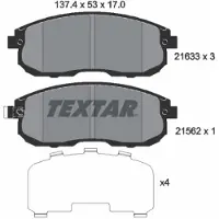 Textar 2163301 Remblokken