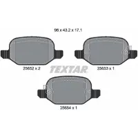 Textar Remblokset 2565201, achter