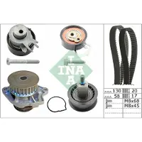 INA Waterpomp + Distributieriemset 530053830 Ina voor o.a. SEAT, SKODA, VOLKSWAGEN