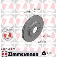 ZIMMERMANN 470.5403.20 Remschijf
